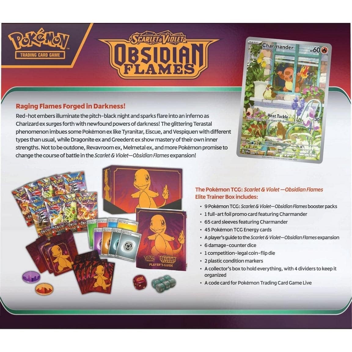 Pokemon:Scarlet & Violet: Obsidian Flames - Elite Trainer Box