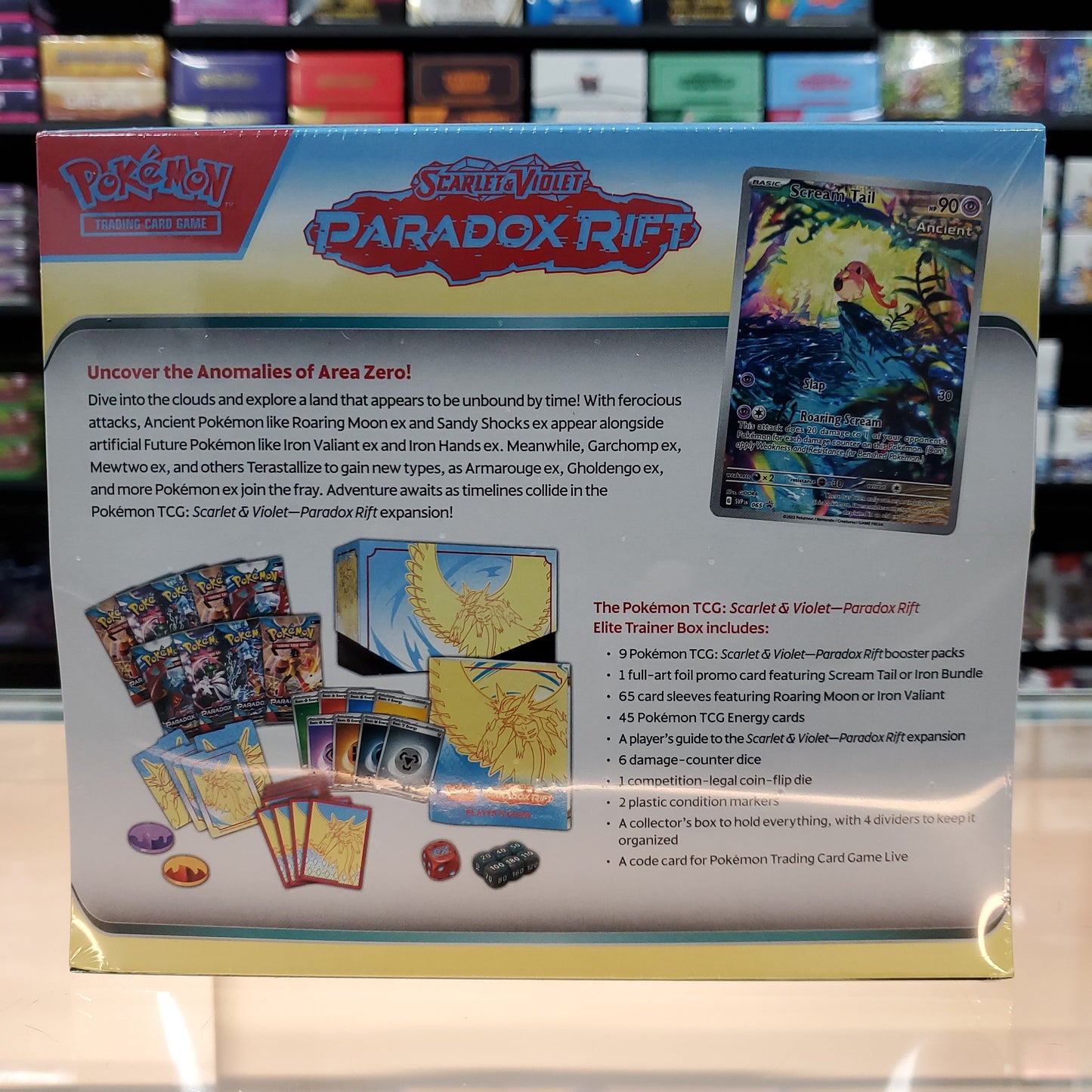 Pokemon:Scarlet & Violet: Paradox Rift - Elite Trainer Box (Roaring Moon)