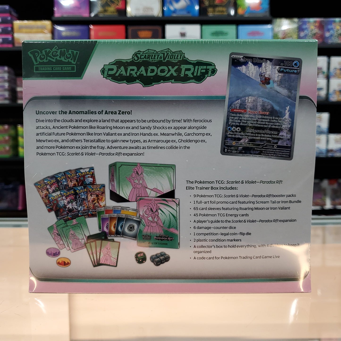 Pokemon:Scarlet & Violet: Paradox Rift - Elite Trainer Box (Iron Valiant)