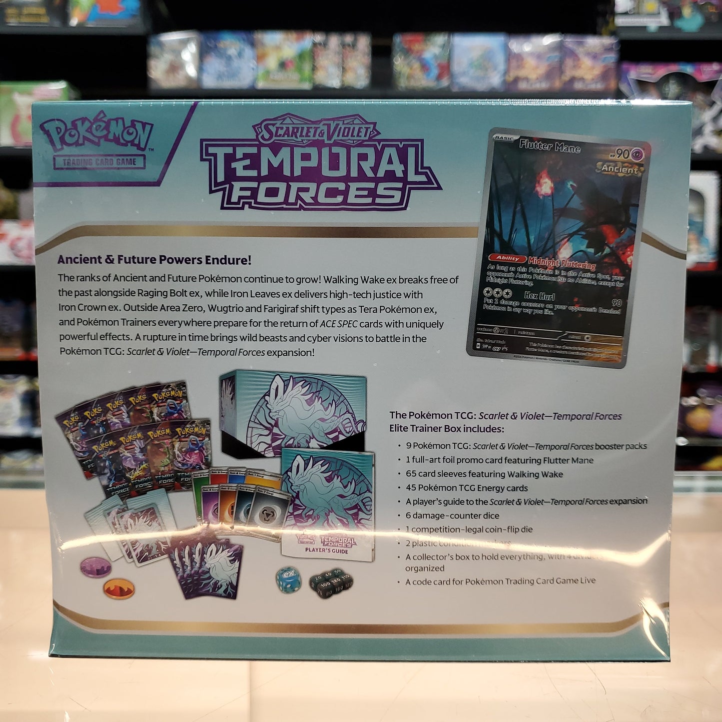 Pokemon:Scarlet & Violet: Temporal Forces - Elite Trainer Box (Walking Wake)