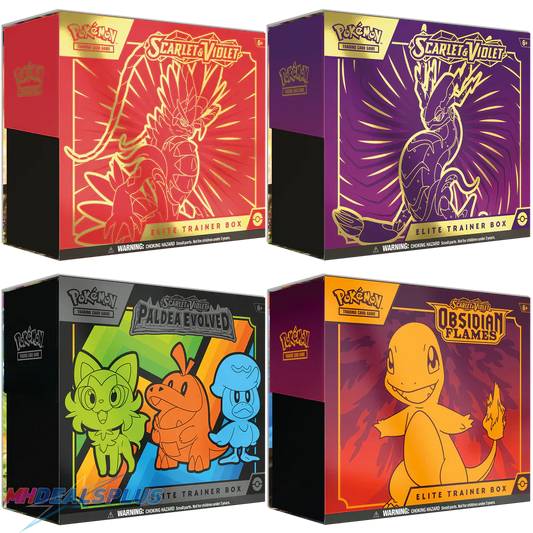 Pokemon:Scarlet & Violet Elite Trainer Box Bundle Set of 4