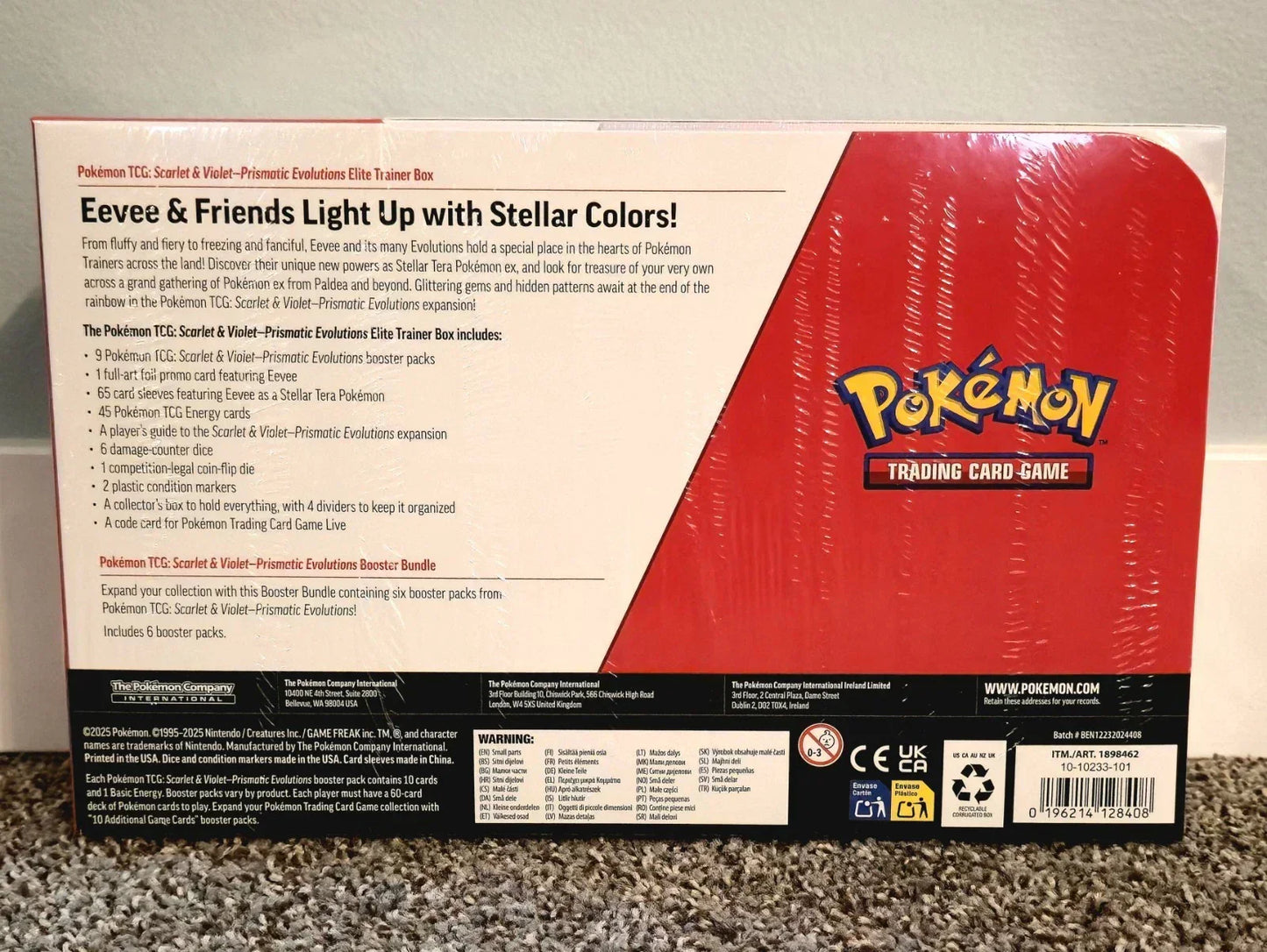 Pokemon:Scarlet & Violet Pristmatic Evolutions Elite Trainer Box + Booster Costco Bundle