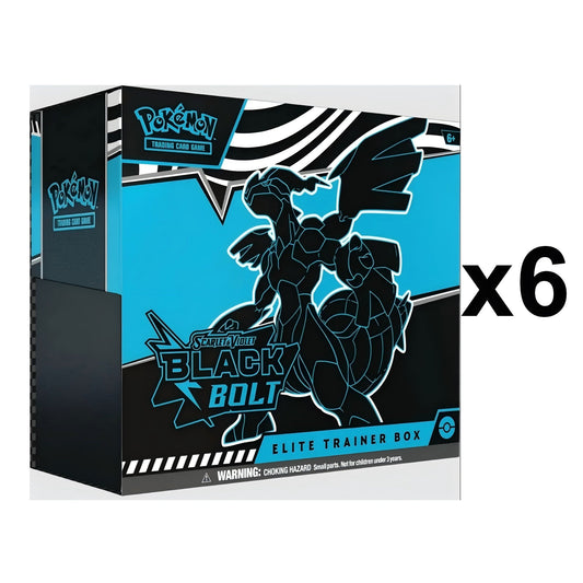 Pokemon:Black Bolt SV10.5 Elite Trainer Box [x6] Sealed Case